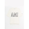 AMI BLANC CREME BOXY FIT T SHIRT